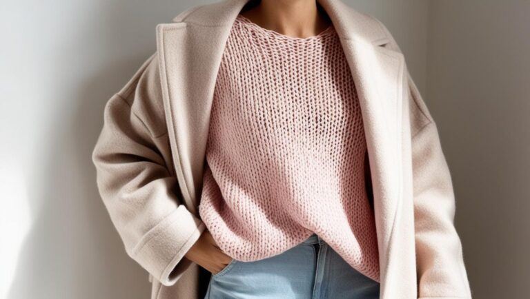 Light Pink Sweater Outfit – How to Style It? 🌸
