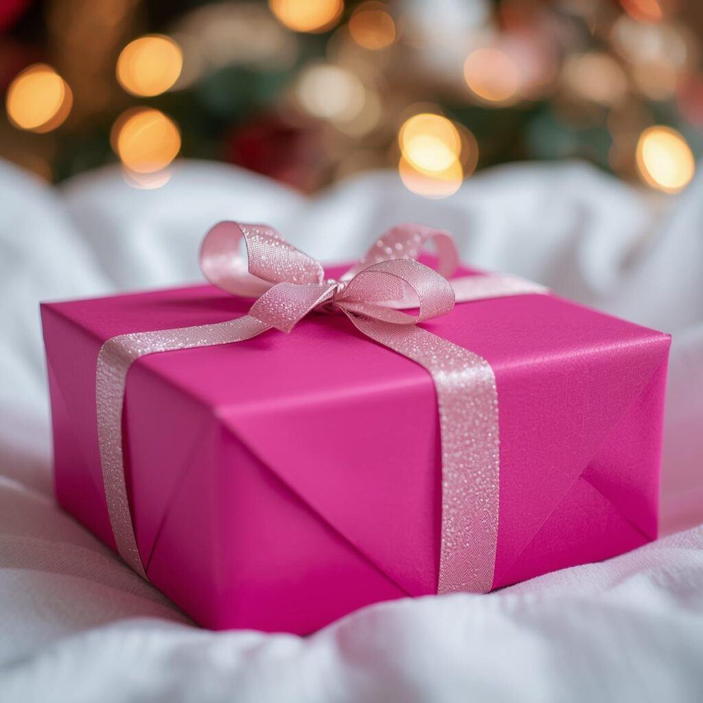 pink christmas gift