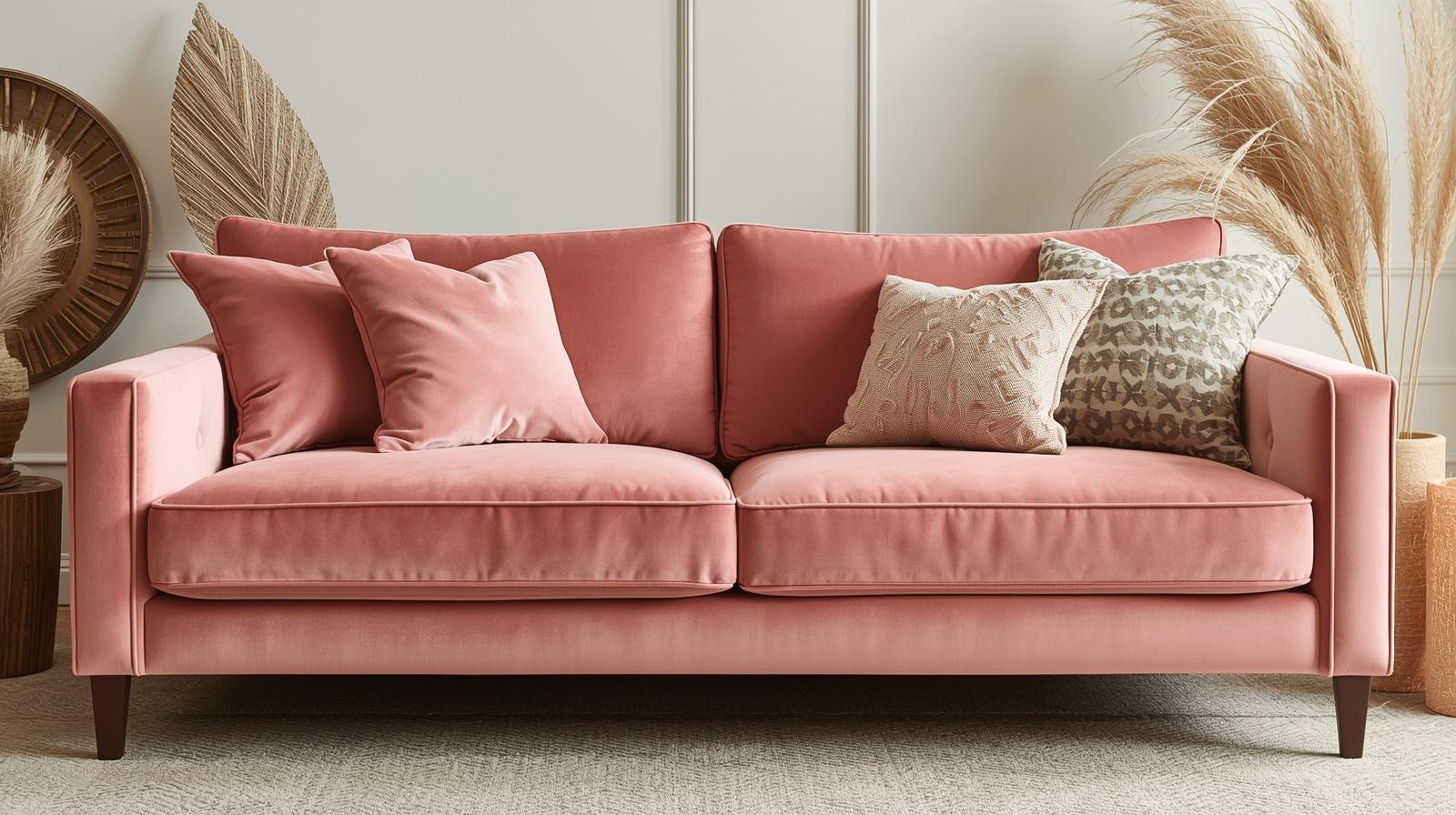 Pink Velvet Sofa Styling Ideas For Modern Interiors